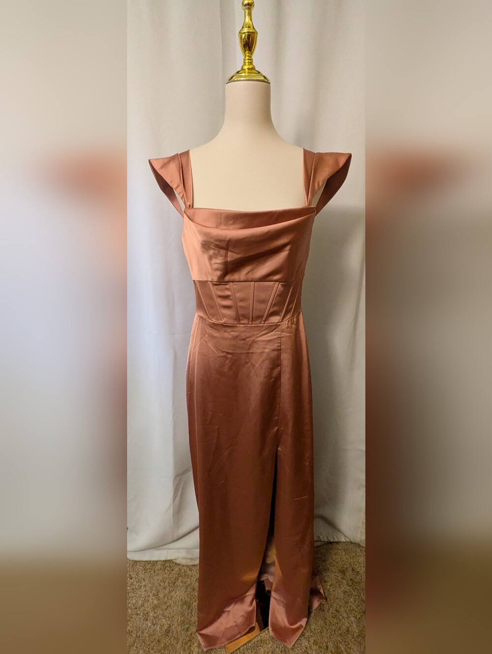 After Six Copper Maxi Dress